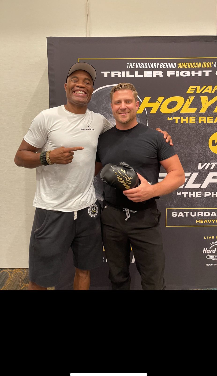 Dr. Pecherek with Anderson Silva